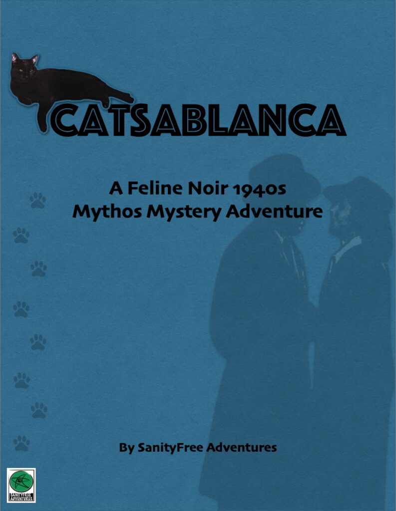 The cover of the RPG adventure Catsablanca