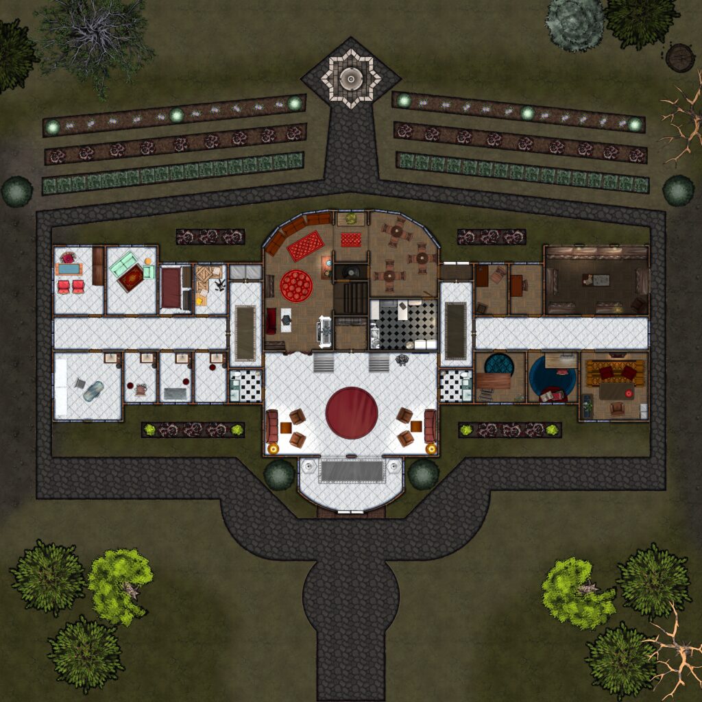 First floor of a repurposed sanitarium