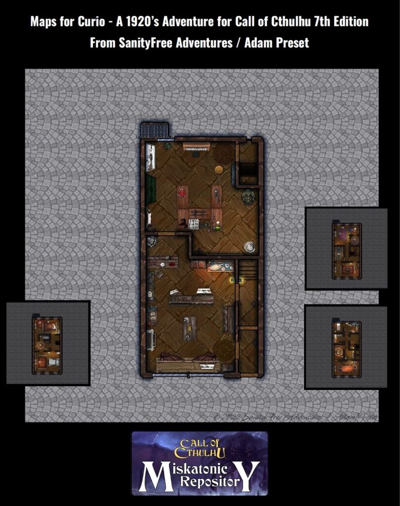 Thumbnails for maps for a roleplaying game scenario
